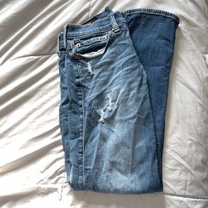Hollister 28x30 Slim Straight Distressed Jeans.